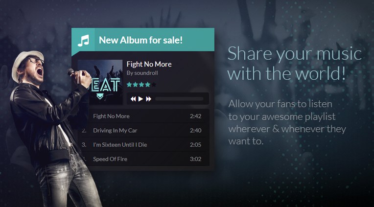 Audio player integrated