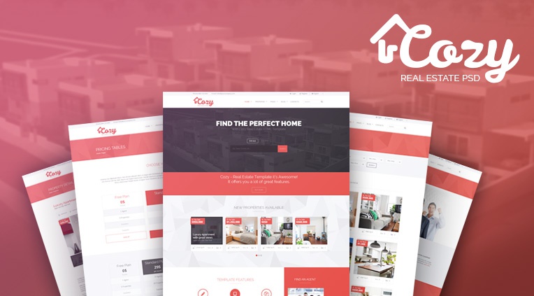 Cozy - Real Estate PSD Template