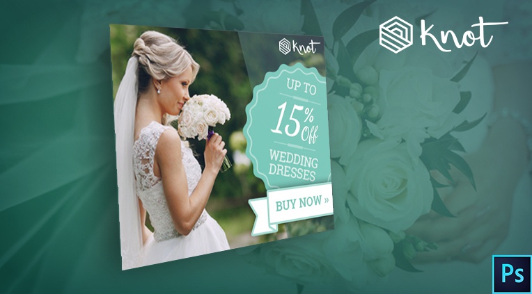 Knot Wedding PSD Banner Template