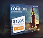 Wander Travel Agency PSD Banner Template Thumbnail