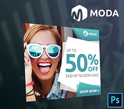 Moda Fashion Sales PSD Banner Template