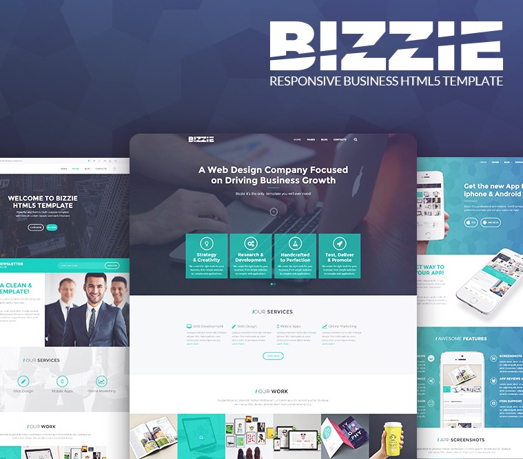 Bizzie Responsive Business HTML5 Template