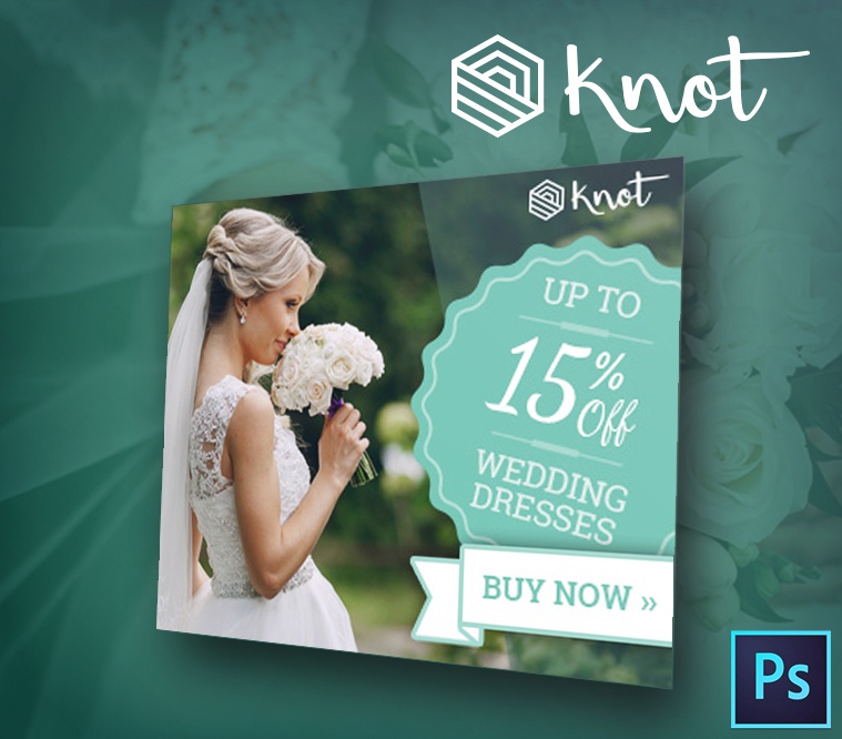 Knot - Wedding PSD Banner Template