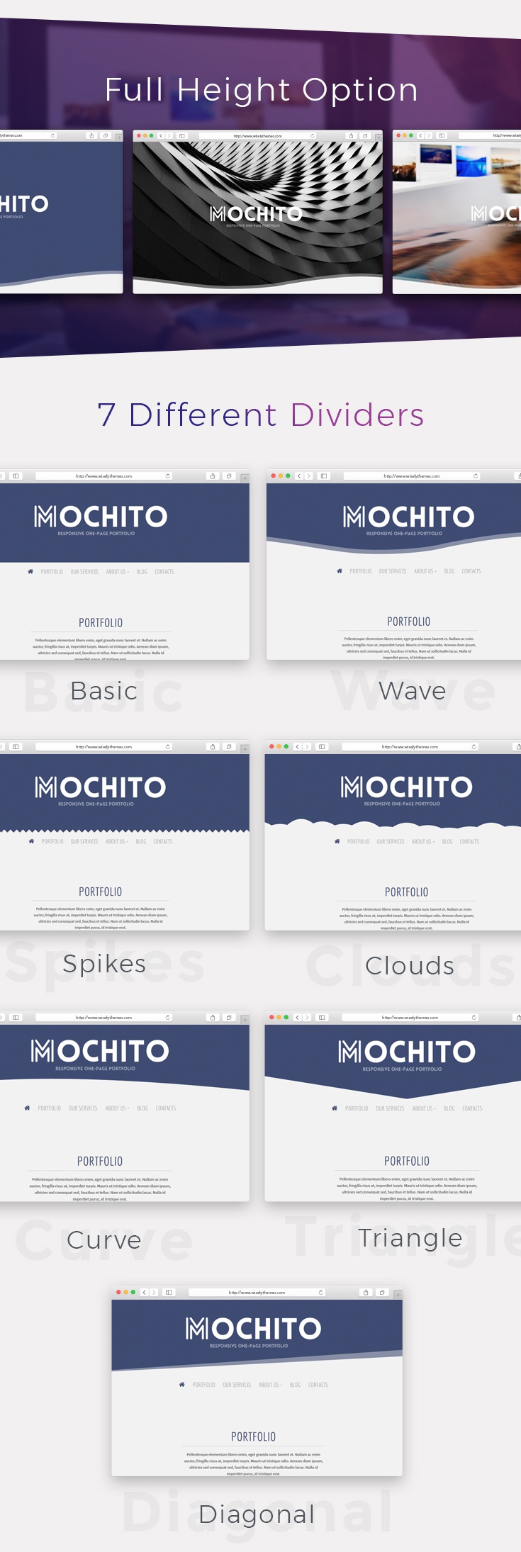 Mochito - One-Page Portfolio Ajax WordPress Theme - 3